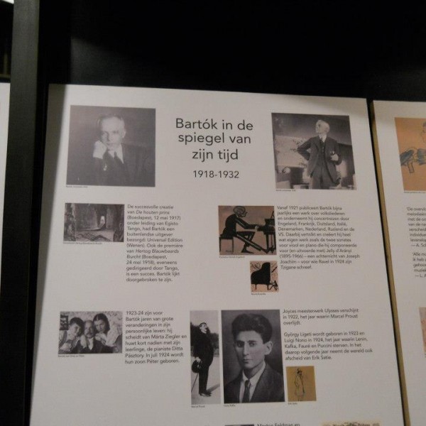 9. Táblák Brugge egyik színházában a mi Bartók Bélánkról